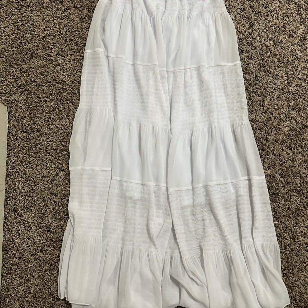 Elegant White Maxi Skirt